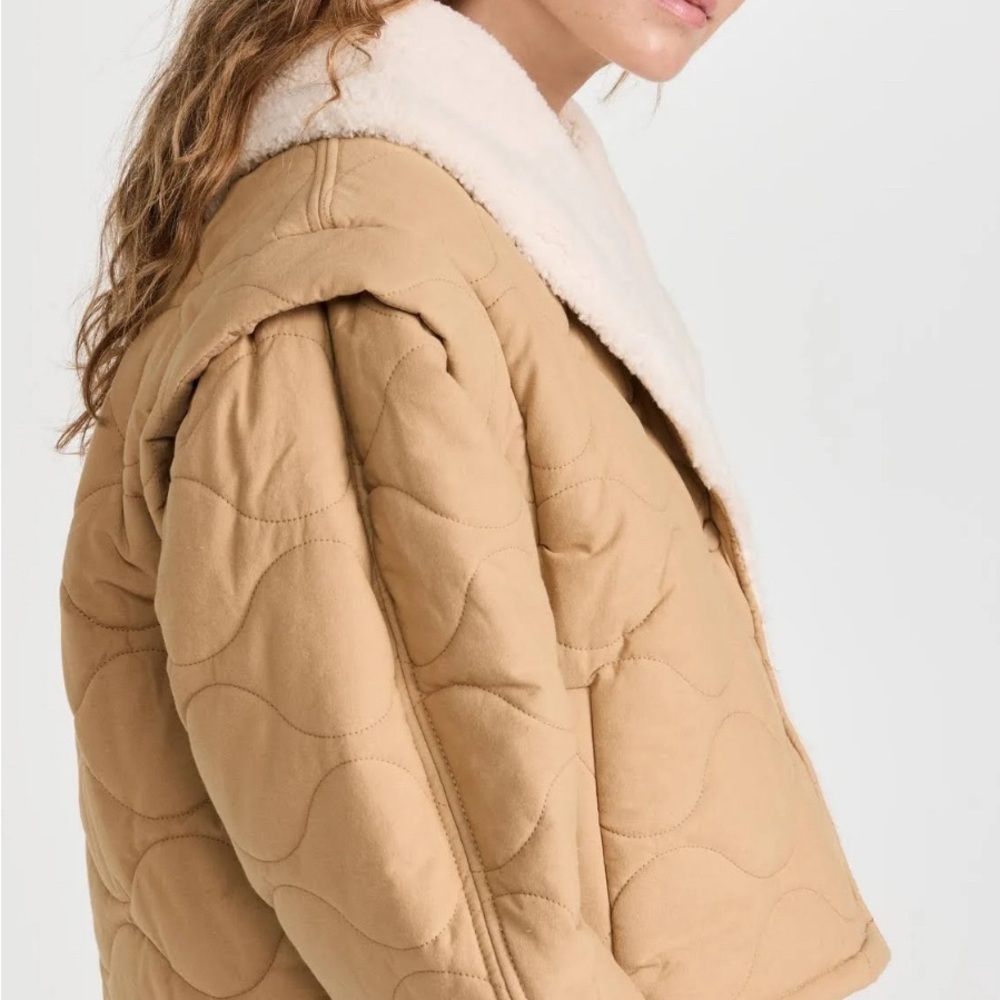 ASTR Nadine Quilted Faux Shearling Jacket